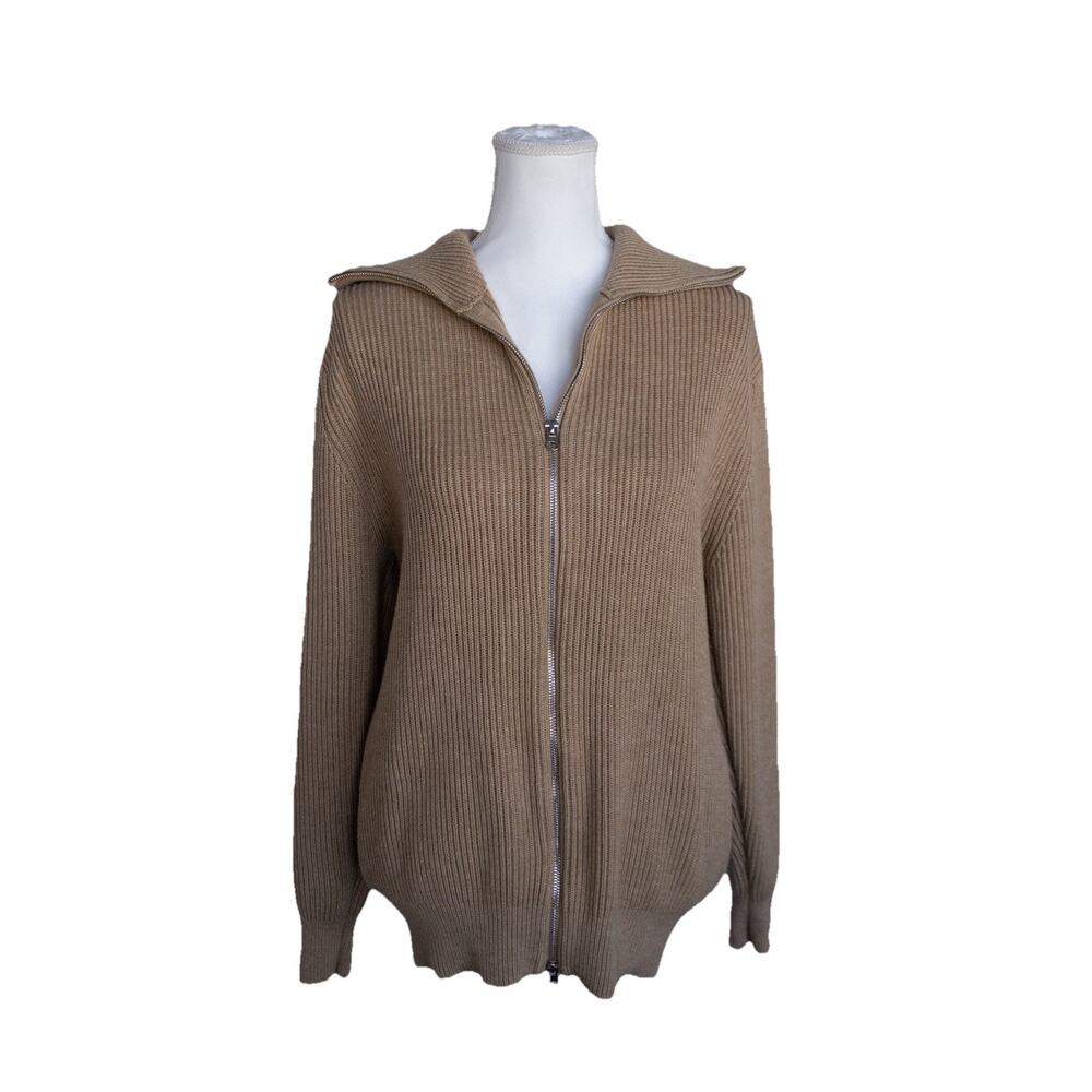 Zara Tan Ribbed Sweater